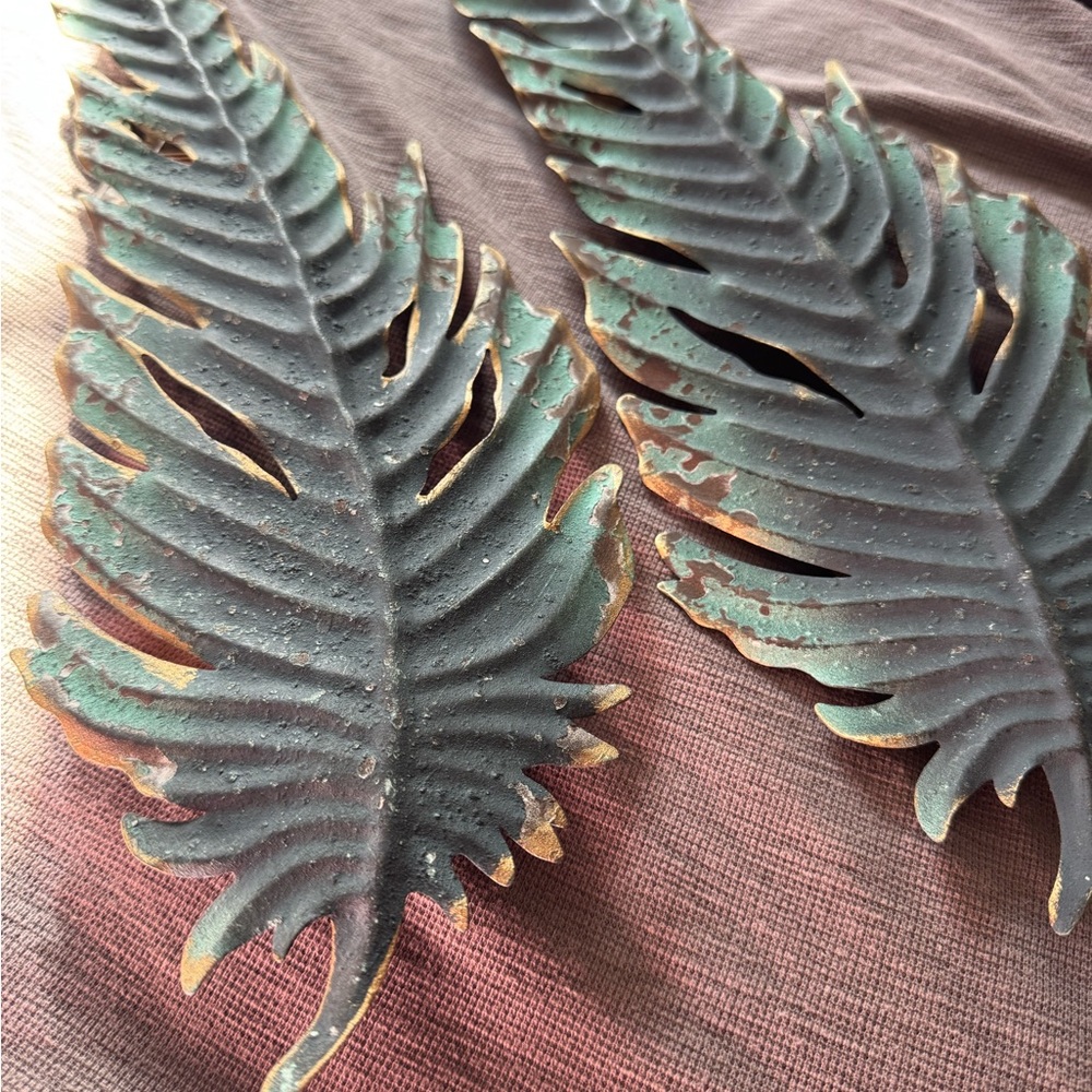 Decorative Metal Fern Leaves